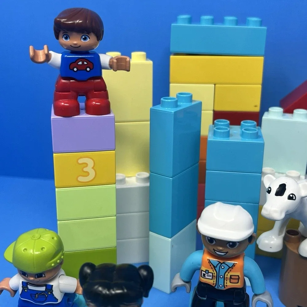 LEGO DUPLO Lot Building Blocks 10 Figures Kids Toddler Toy Set Mixed Bundle Play